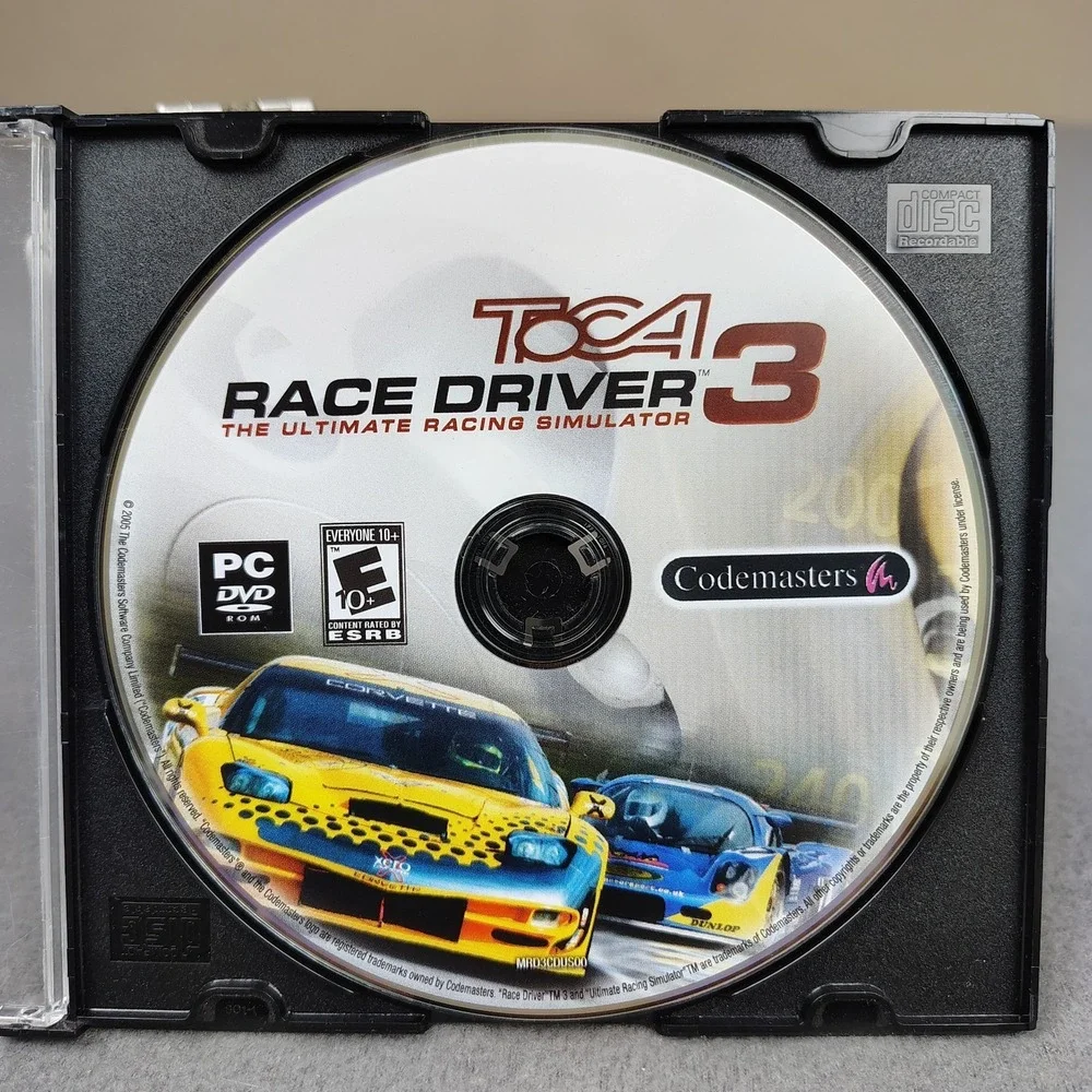 Toca Race Driver 3 PC Game Racing Simulator Disc Only DVD CD-ROM Vintage Gaming